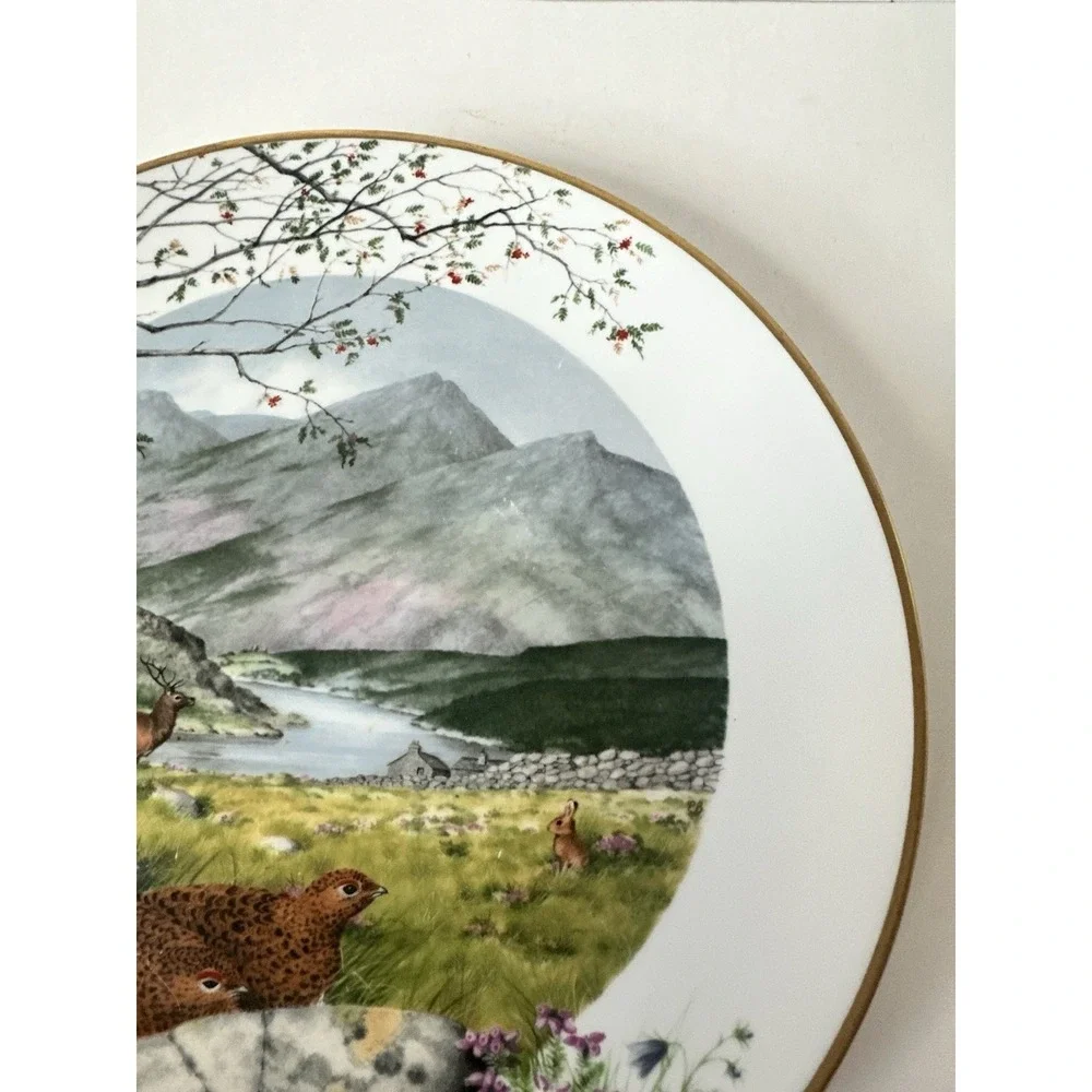 1979 September on the Moors Collector Plate Limited Edition Grouse & Deer 9